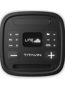 Колонка блютуз беспроводная с караоке и подсветкой 60Вт TITAVIN TI-SPF001